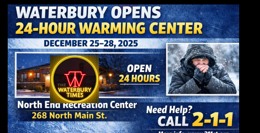 City of Waterbury Opens 24-Hour Warming Center as Cold Weather Emergency&nbsp;Continues